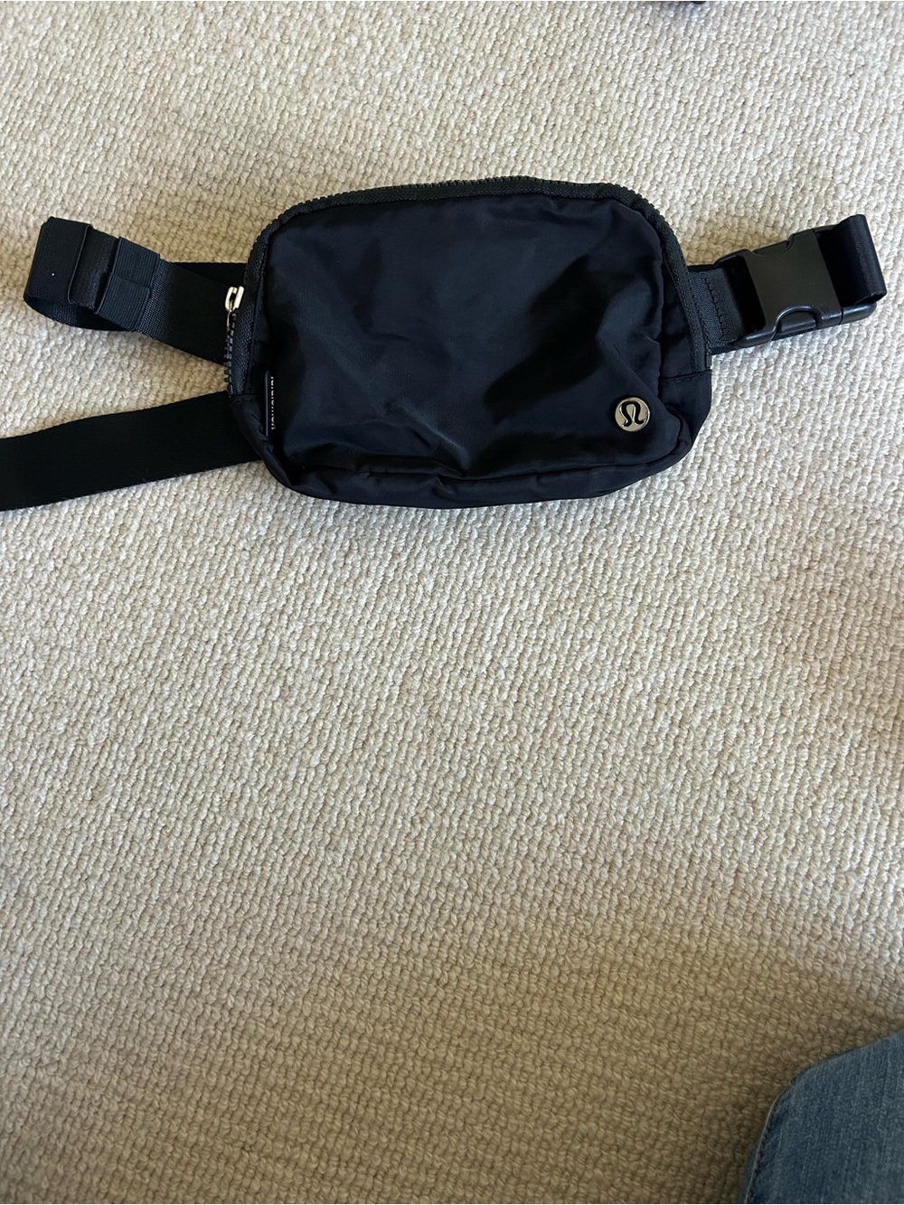 lululemon athletica Black Belt Bag with Logo
